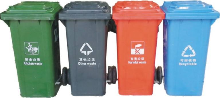 四分类垃圾桶